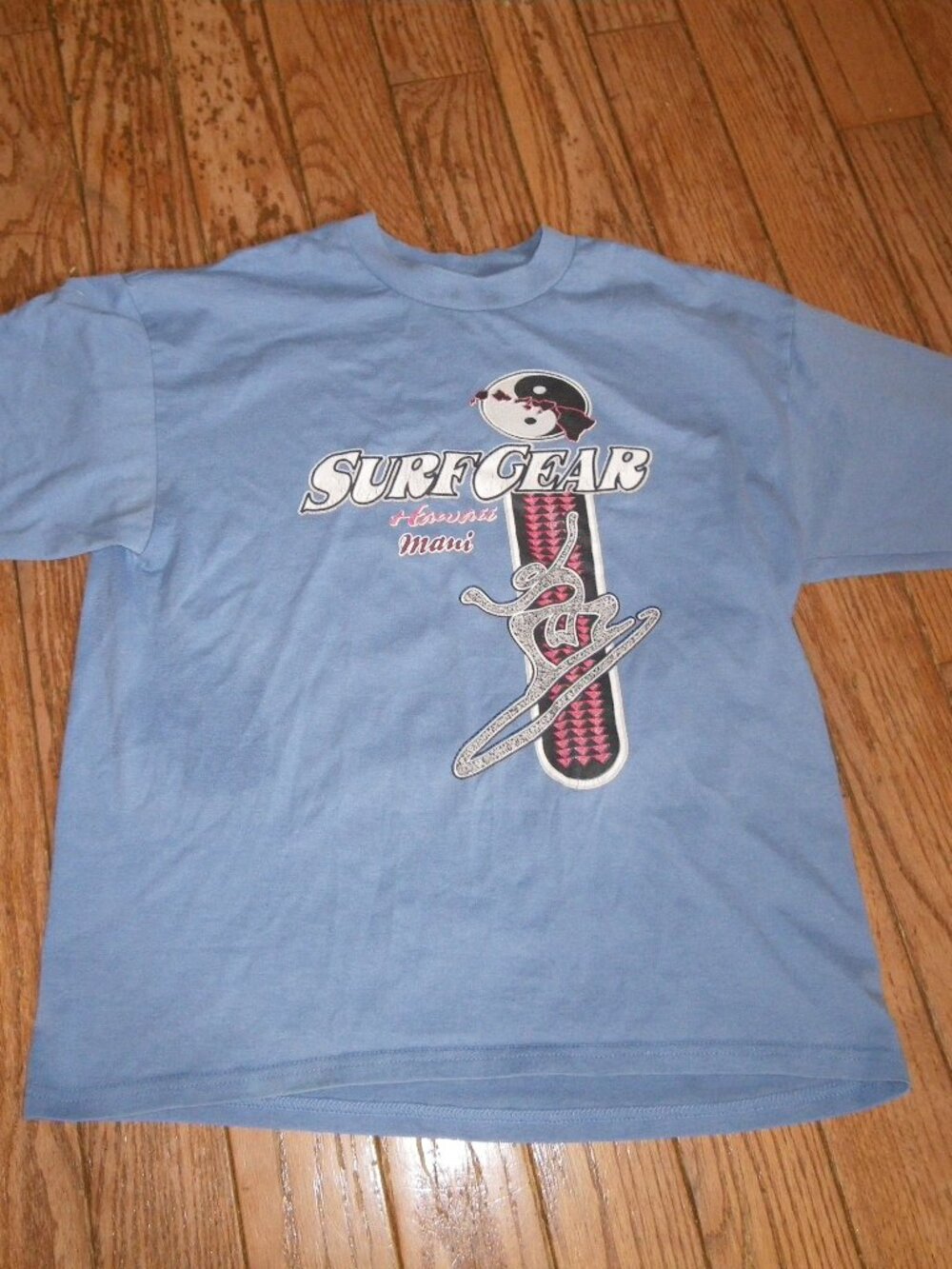 Boy’s Girl’s Unisex 100% Cotton Short Sleeved T-Shirt “Surf Gear Hawaii Maui”